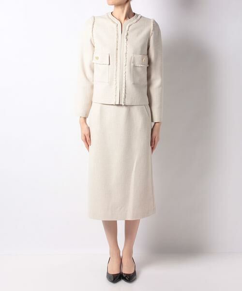 【最終お値下げ中】allureville ツイードノーカラージャケット ツイードノーカラージャケット|allureville OFFICIAL SITE / ONLINE