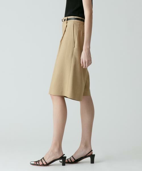 ＊＊allureville / アルアバイル パンツ | リオペルリネンライクスラブハーフパンツ | 詳細3