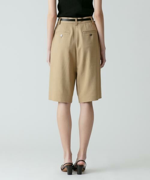 ＊＊allureville / アルアバイル パンツ | リオペルリネンライクスラブハーフパンツ | 詳細5