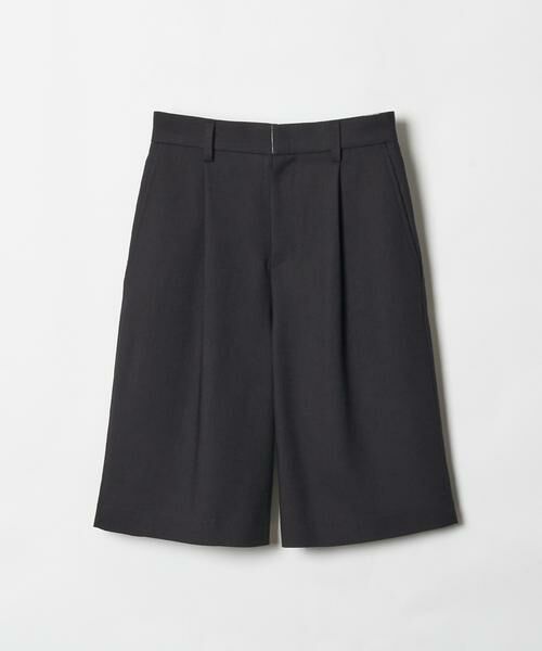 ＊＊allureville / アルアバイル パンツ | リオペルリネンライクスラブハーフパンツ（ブラック）