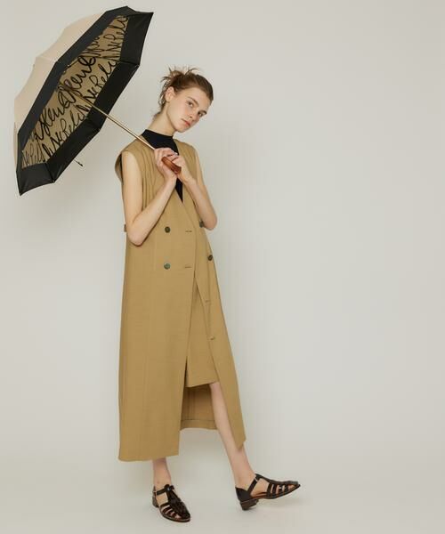 allureville リネンライクワンピース 1 ベージュ ノースリーブ セール】 リオペルリネンライクスラブワンピース （ワンピース