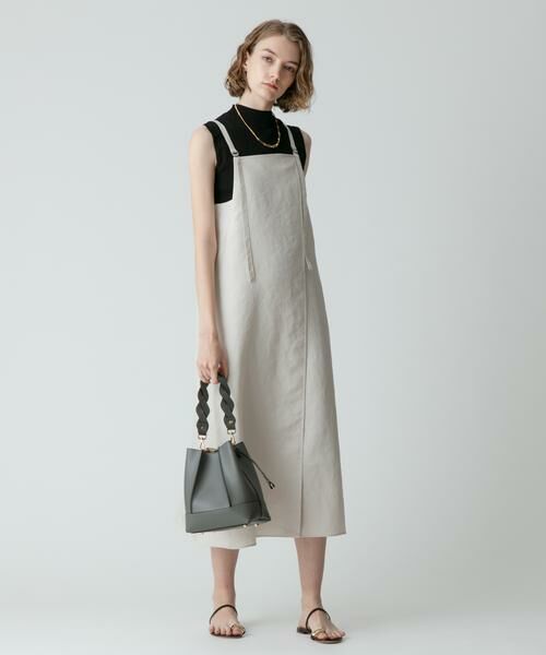 ＊＊allureville / アルアバイル ワンピース | トリアセオックスラップサロペットワンピース | 詳細23