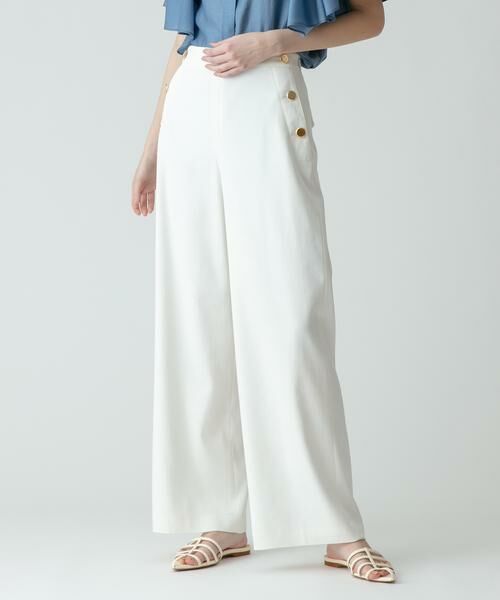 ＊＊allureville / アルアバイル パンツ | デニムライクマリンパンツ（ホワイト）