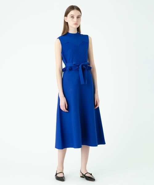 ＊＊allureville / アルアバイル ワンピース | ビスチェ風切替ワンピース（ブルー）