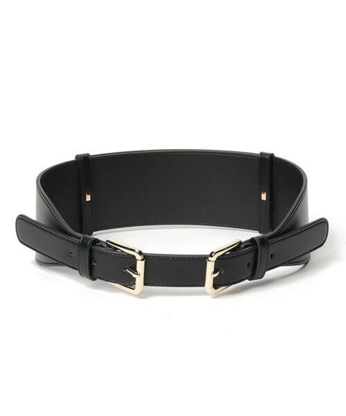 ＊＊allureville / アルアバイル ベルト・サスペンダー | バックルポイントベルト（ブラック）