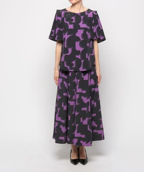 ＊＊allureville / アルアバイル スカート | モダンジオメトリックフレアスカート | 詳細7