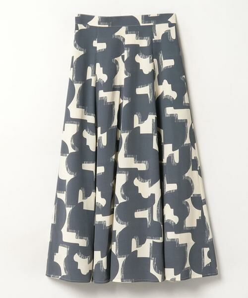 ＊＊allureville / アルアバイル スカート | モダンジオメトリックフレアスカート（グレー）