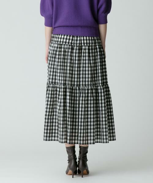 ＊＊allureville / アルアバイル スカート | ギンガムチェックティアードスカート | 詳細10