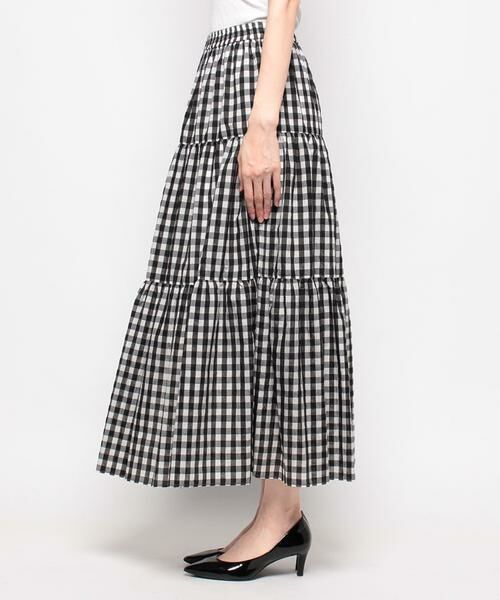 ＊＊allureville / アルアバイル スカート | ギンガムチェックティアードスカート | 詳細2