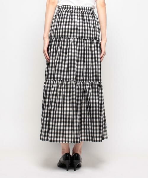 ＊＊allureville / アルアバイル スカート | ギンガムチェックティアードスカート | 詳細3