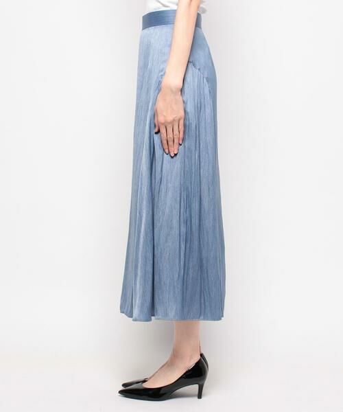 allureville 23年製 カッセンデニムサイドギャザースカート ネイビー カッセンデニムサイドギャザースカート|allureville OFFICIAL