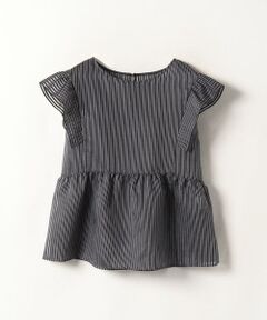 シアーストライププルオーバーブラウス