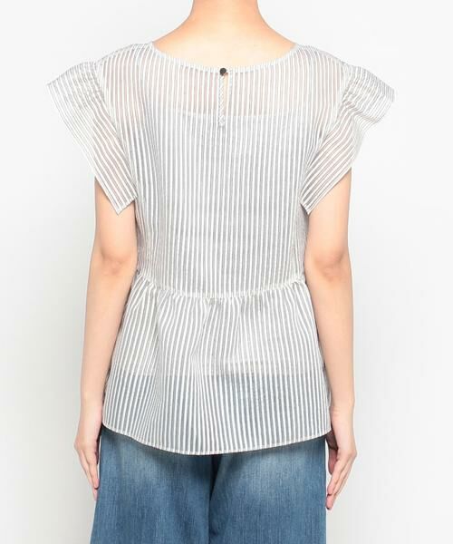 ＊＊allureville / アルアバイル シャツ・ブラウス | シアーストライププルオーバーブラウス | 詳細3