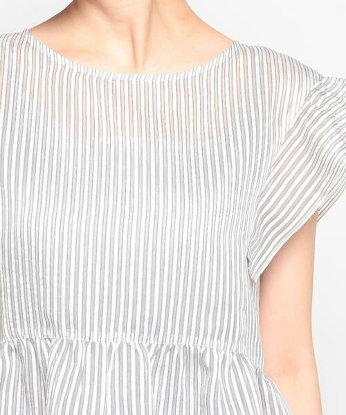 ＊＊allureville / アルアバイル シャツ・ブラウス | シアーストライププルオーバーブラウス | 詳細4