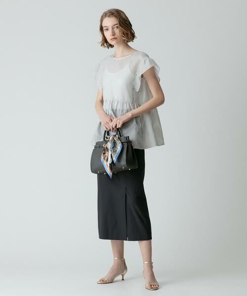 ＊＊allureville / アルアバイル シャツ・ブラウス | シアーストライププルオーバーブラウス | 詳細9