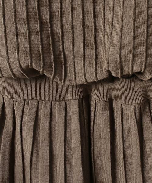 ＊＊allureville / アルアバイル ワンピース | プリーツリブフレンチスリーブ ワンピース | 詳細1