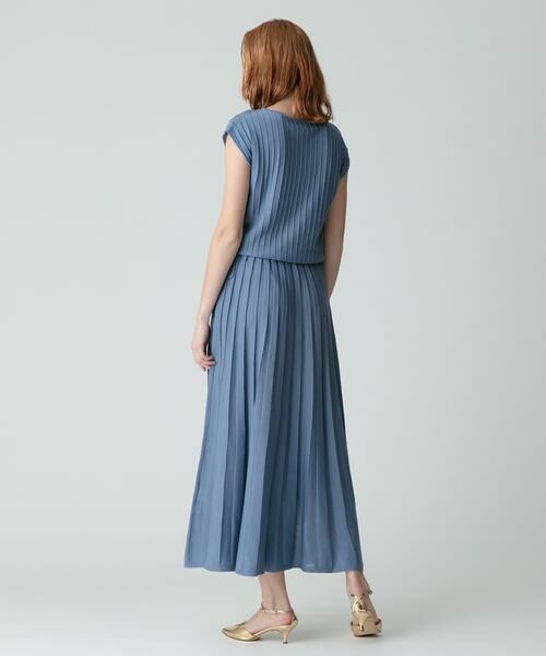 ＊＊allureville / アルアバイル ワンピース | プリーツリブフレンチスリーブ ワンピース | 詳細13