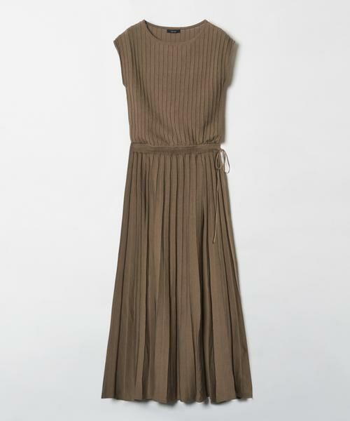 ＊＊allureville / アルアバイル ワンピース | プリーツリブフレンチスリーブ ワンピース | 詳細15