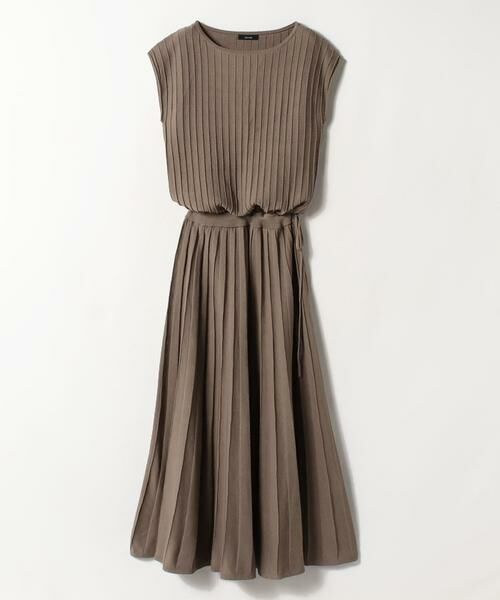 ＊＊allureville / アルアバイル ワンピース | プリーツリブフレンチスリーブ ワンピース | 詳細2