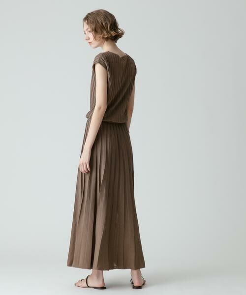 ＊＊allureville / アルアバイル ワンピース | プリーツリブフレンチスリーブ ワンピース | 詳細5