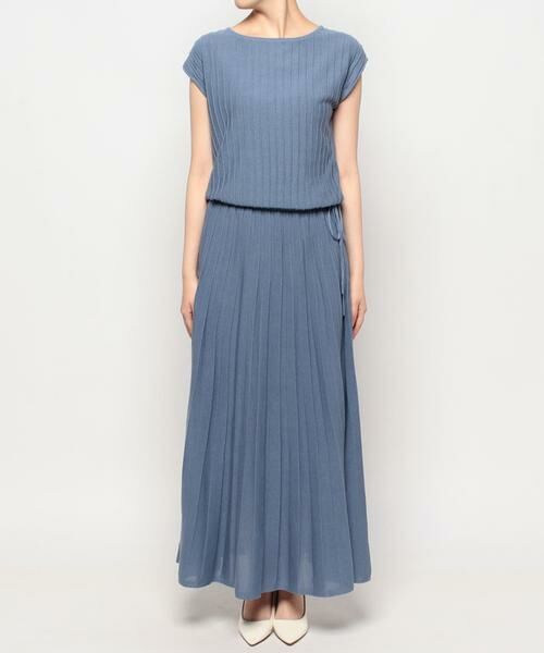 ＊＊allureville / アルアバイル ワンピース | プリーツリブフレンチスリーブ ワンピース | 詳細22