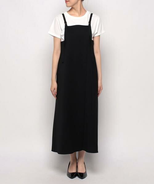 ＊＊allureville / アルアバイル ワンピース | マットストレッチラップサロペットワンピース | 詳細2