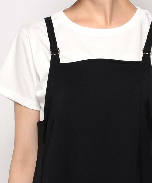 ＊＊allureville / アルアバイル ワンピース | マットストレッチラップサロペットワンピース | 詳細5