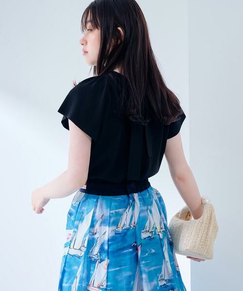 ＊＊allureville / アルアバイル ニット・セーター | 2WAYリボンプルオーバー（ブラック）