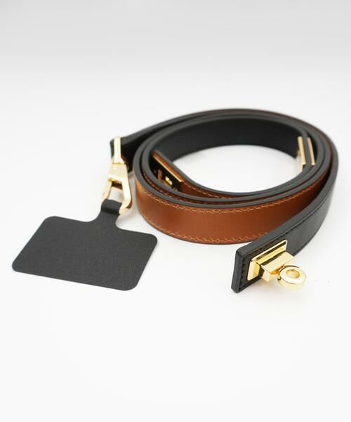 ＊＊allureville / アルアバイル モバイルケース | ケイタイストラップベルト（ブラック）