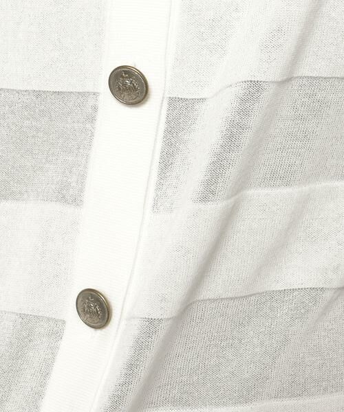 ＊＊allureville / アルアバイル カーディガン・ボレロ | シアーバスクボーダーカーディガン | 詳細5