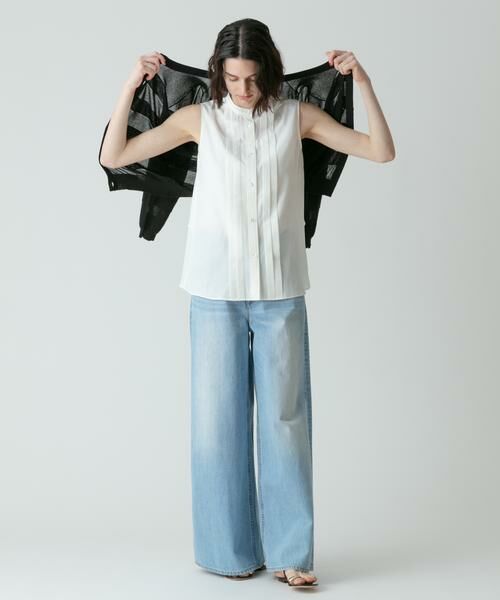 ＊＊allureville / アルアバイル カーディガン・ボレロ | シアーバスクボーダーカーディガン | 詳細17