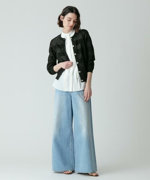 ＊＊allureville / アルアバイル カーディガン・ボレロ | シアーバスクボーダーカーディガン | 詳細18