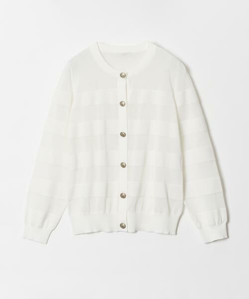 ＊＊allureville / アルアバイル カーディガン・ボレロ | シアーバスクボーダーカーディガン | 詳細21