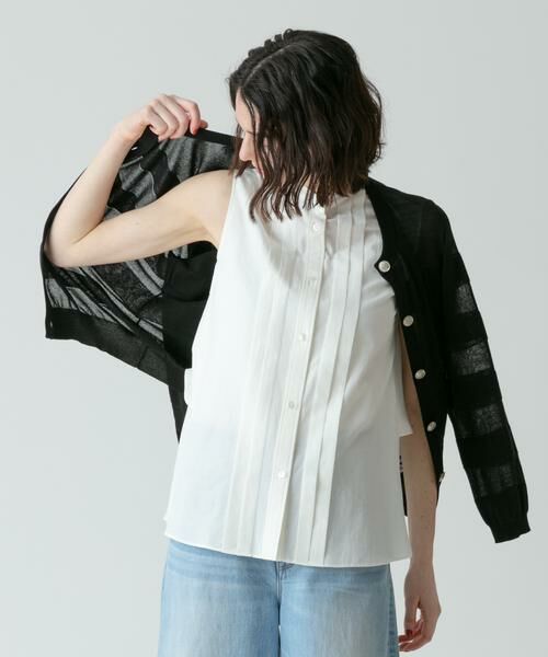 ＊＊allureville / アルアバイル カーディガン・ボレロ | シアーバスクボーダーカーディガン | 詳細14