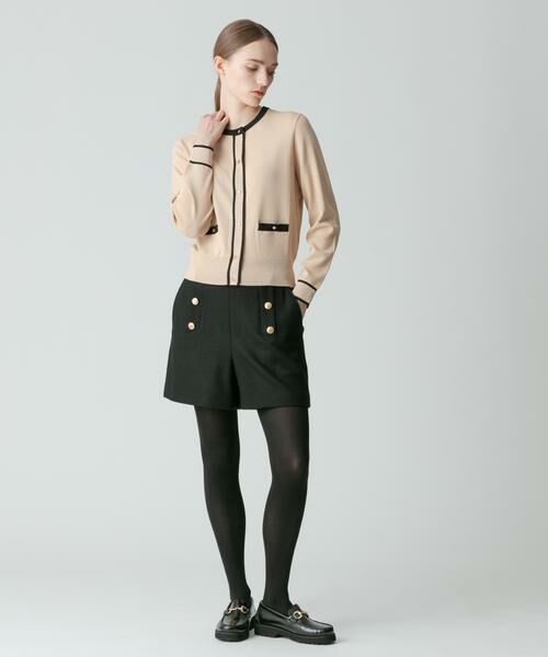 配色ポケットクルーカーディガン （カーディガン・ボレロ  