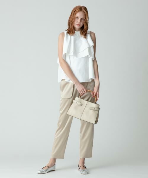 ＊＊allureville / アルアバイル ハンドバッグ | バンブーハンドルフロントステッチバッグ | 詳細9