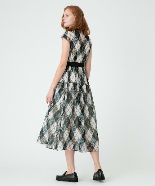 ＊＊allureville / アルアバイル ワンピース | アーガイルフラワーティアードワンピース | 詳細11