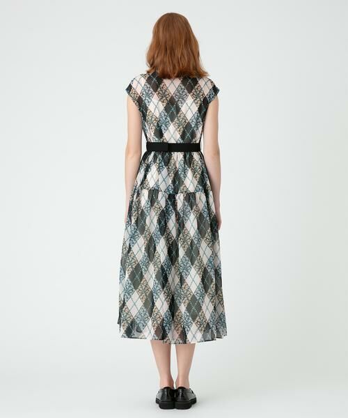 ＊＊allureville / アルアバイル ワンピース | アーガイルフラワーティアードワンピース | 詳細12