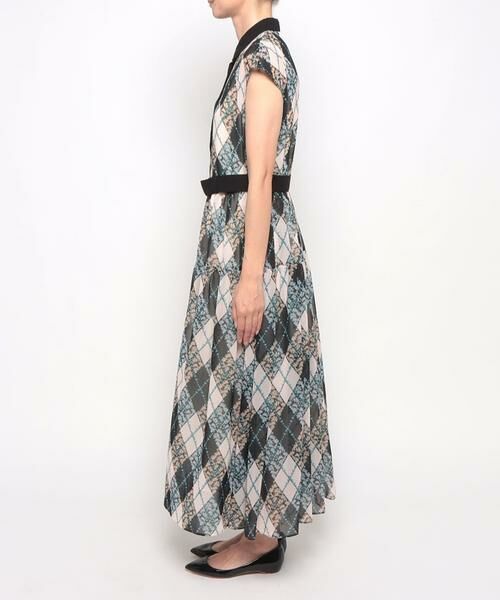 ＊＊allureville / アルアバイル ワンピース | アーガイルフラワーティアードワンピース | 詳細2