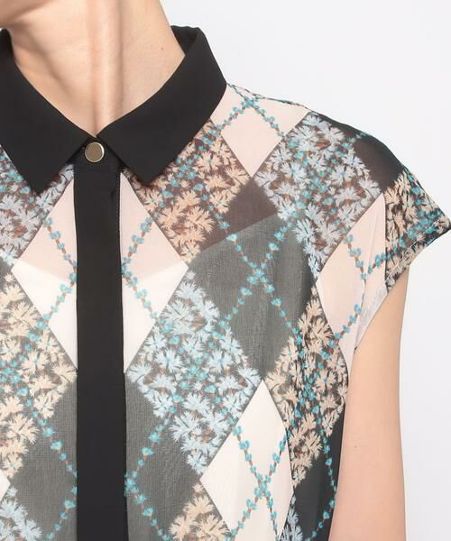 ＊＊allureville / アルアバイル ワンピース | アーガイルフラワーティアードワンピース | 詳細4