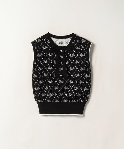 美品★allureville アルアバイル　ロゴプルオーバー　ニット 24SS バック釦プルオーバー（ニット/セーター）｜allureville