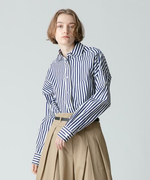 ＊＊allureville / アルアバイル シャツ・ブラウス | THOMAS MASON シャツ（ネイビー1）