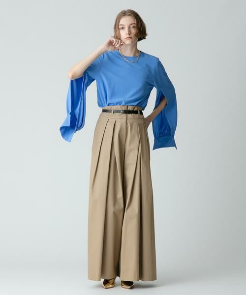 ＊＊allureville / アルアバイル シャツ・ブラウス | ACEツイルスリットパフスリーブブラウス | 詳細11