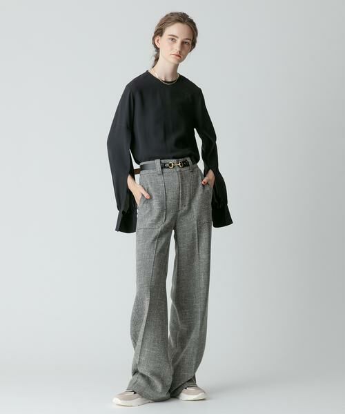 ＊＊allureville / アルアバイル シャツ・ブラウス | ACEツイルスリットパフスリーブブラウス | 詳細15