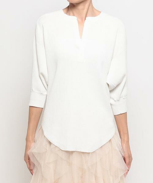 ＊＊allureville / アルアバイル ニット・セーター | スキッパーネックラウンドヘムプルオーバー | 詳細1