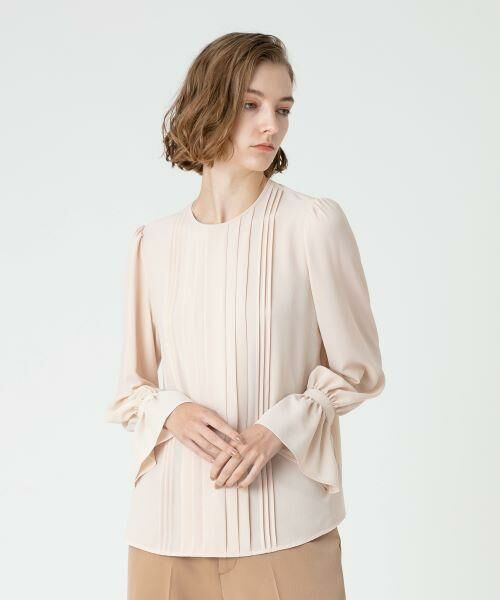 新品未使用　ルルウィルビー　ジョーゼットタックキャンディブラウス　アルアバイル セール】 ジョーゼットタックキャンディブラウス （シャツ・ブラウス