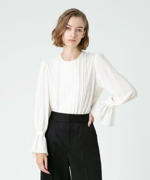 セール】 ジョーゼットタックキャンディブラウス （シャツ・ブラウス