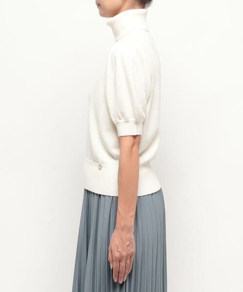 ＊＊allureville / アルアバイル ニット・セーター | コンパクトタートルハーフスリーブプルオーバー | 詳細2