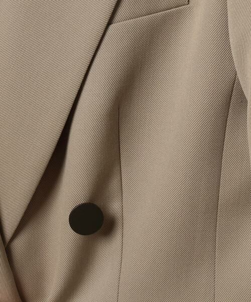 新品　Allureville　ハイカウントギャバダブルジャケット　ベージュ ハイカウントギャバダブルジャケット （テーラードジャケット