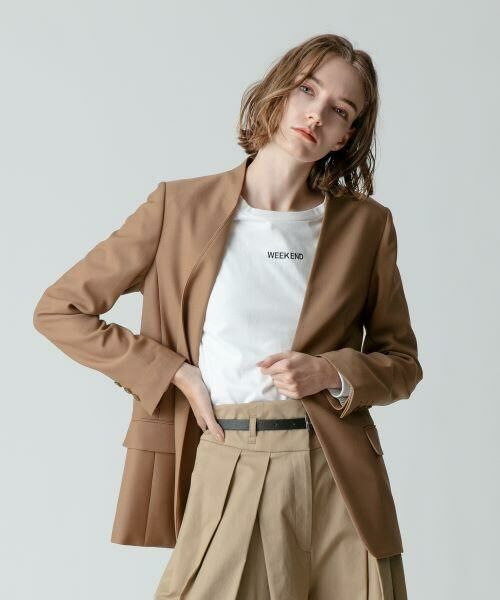 ＊＊allureville / アルアバイル ノーカラージャケット | ウールバーズアイノーカラージャケット | 詳細12